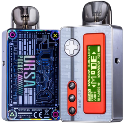 Lost Vape Ursa Pocket Hellsing Grey (Серый, с картриджем) Многоразовый POD